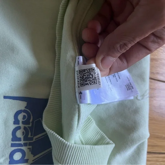Adidas Men's Light Lime Sweater Size S - Picture 10 of 11